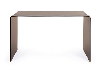BIZZOTTO IRIDE glass desk 126X70 amber
