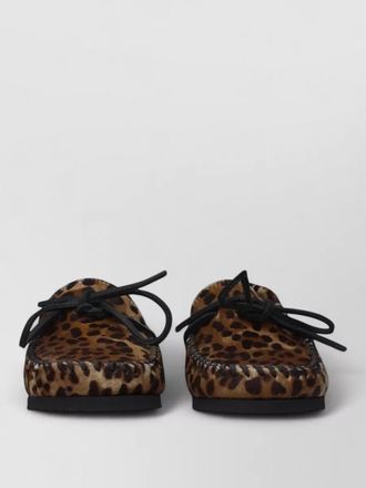 Isabel Marant horsehair leopard-print loafers