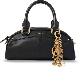 Chlo&eacute; Small Bowling Leather Crossbody Bag-Donna