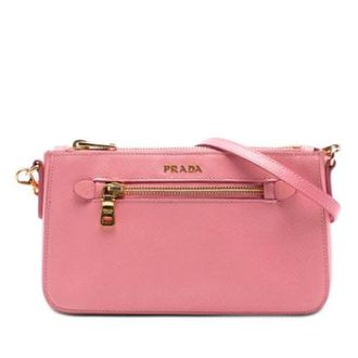 Prada Pre-owned Cross Body Bags, female, Pink, Size: ONE SIZE Pre-owned Vintage Crossbody Bag