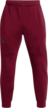 Under Armour Mens Unstoppable Fleece Slim Joggers in Red - Size X-Large