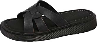 Generic Womens Mules with Footbed, Faux Leather, Orthopaedic Shoes, Platform Slippers, Slides, Summer Comfortable Sandals, Slippers, Pumps, Peep Toe Summer Sh