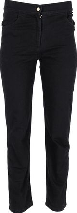 Balmain Balmain skinny jeans met contrasterende strepen in zwart katoen