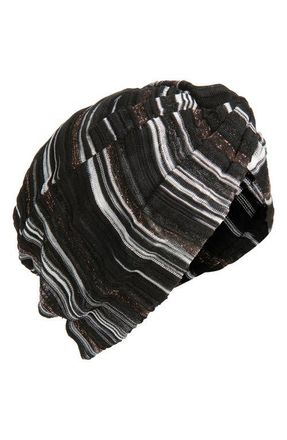 Missoni Knotted Stripe Head Wrap in 0002 Black Multi at Nordstrom