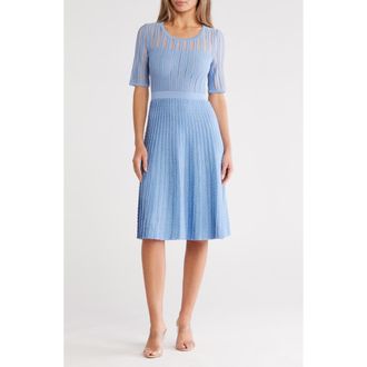 L.k. Bennett Anna Short Sleeve Dress in Blue-Hyacinth at Nordstrom Rack, Size X-Small