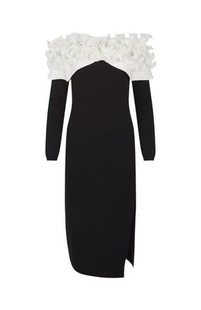 Anne Fontaine Andalouse Dress in Black/white at Nordstrom, Size Medium Eu