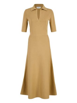Gabriela Hearst short-sleeves maxi dress - Neutrals