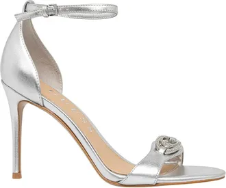 Guess Schoenen, Dames, Grijs, 39 EU, Leer, Kabrinaa High Heel Sandalen