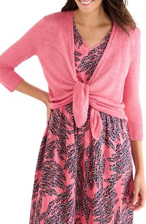 Nic+Zoe Slub Knit 4-Way Cardigan in Raspberry at Nordstrom, Size Xx-Large