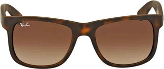 Ray-Ban Justin Classic Brown Gradient Square Mens Sunglasses RB4165 710/13 51