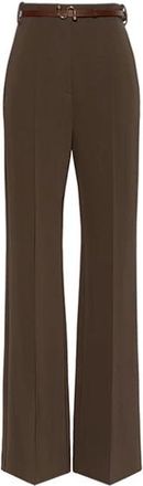 Sportmax Wide Broeken - Dames - Wijde Broeken - Bruin - S - Broeken