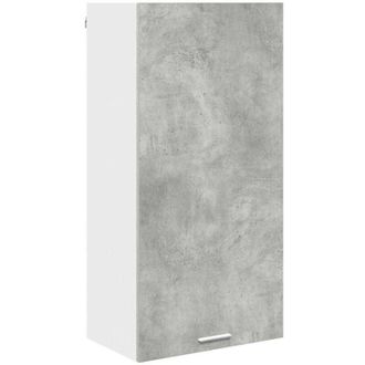 vidaXL Hanging Cabinet Riga Concrete Grey and White 50 x 31 x 100 cm vidaXL