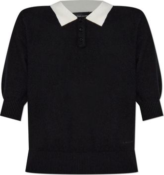 Marc Jacobs Tops, Dames, Zwart, L, Wol, Wollen polo