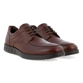 Ecco Mens S Lite Hybrid Apron Toe Tie In Cognac