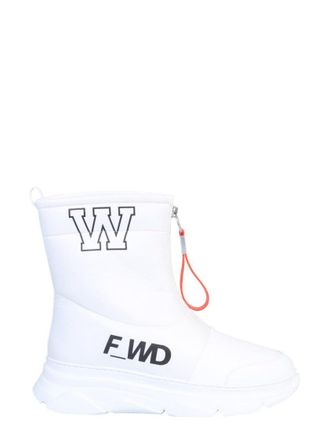 Forward High-Top Leather Boots With Rubber Sole