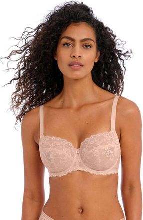 Freya Offbeat Side Support Underwire Bra In Natural Beige