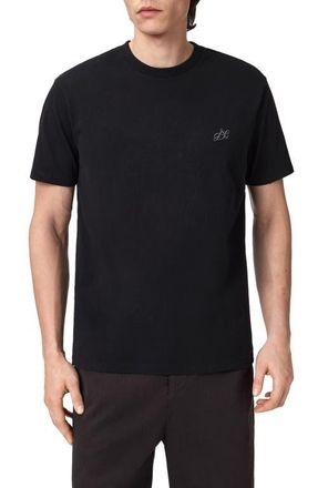 AllSaints Cipher Relaxed T-Shirt in Jet Black at Nordstrom, Size X-Large