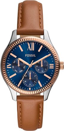 Fossil Womens Rye 36mm Multifunction, Two-Tone Alloy Watch