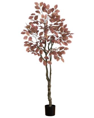 Nearly Natural 6Ft Autumn Dogwood Artificial Fall Tree
