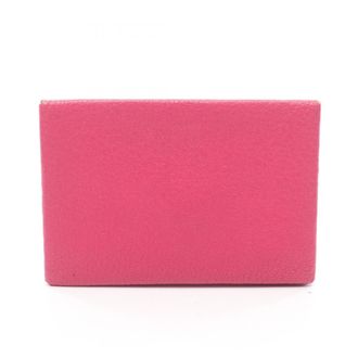Herm&egrave;s Pink Rose Shocking Chevre Leather Leather Coin Purse/Coin Case (Pre-Owned)