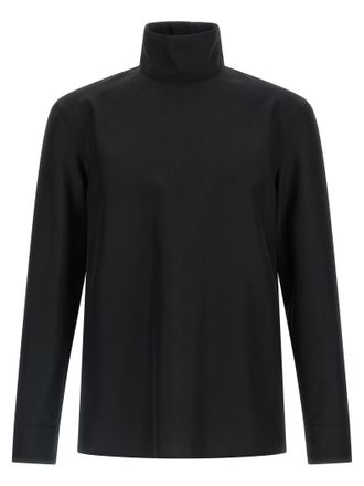 Gucci Black Polyester Mens Blouse