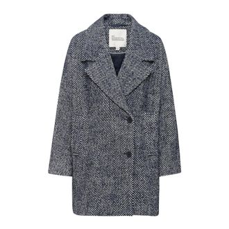 MY ESSENTIAL WARDROBE Double-Breasted Coats, female, Gray, Size: XS Elegant Knee Coat After Midnight