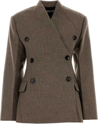 Co Dove Grey Wool Blend Blazer