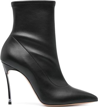 Casadei 120mm Blade boots - women - Rubber - 37 1/2 - Black