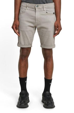 G-Star 3301 Slim Fit Denim Shorts in Flint Grey Gd at Nordstrom