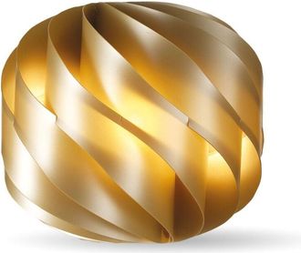 Linea Zero Lampada Da Tavolo Globe 1 Luce In Polilux Oro D40 Made In Italy