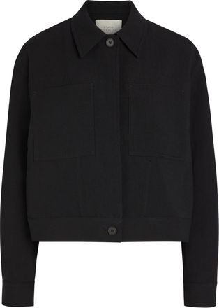 STUDIO NICHOLSON Casual Cotton and Linen-blend Jacket - Black - 14 (UK14 / L)