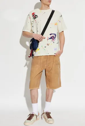 Gallery Dept. T-shirt With Patch, Mens, Cream