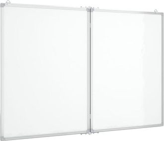 vidaXL Vidaxl - Pizarra magnética plegable aluminio 120x80x1,7 cm