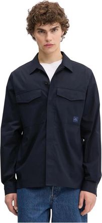 Paul Smith 615Z Shirt - Heren - Casual Overhemden - Blauw - XL - Katoen - Overhemden