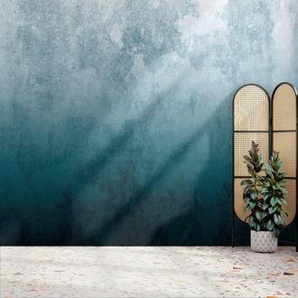Superfresco Easy Ombre Teal Print To Order 3m x 2.8m Mural in Blue