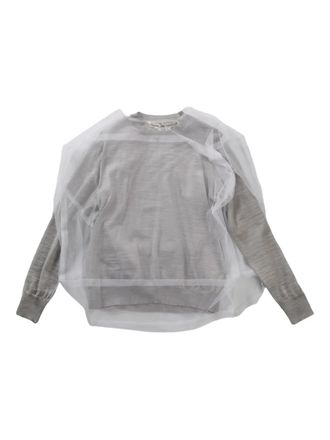 Comme Des Garçons layered sweatshirt - Grijs