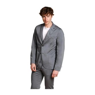 Mason's Blazers, male, Blue, XL, Travel Blazer with Bow and Button Details