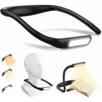 OEM L&aacute;mpara De Lectura Para El Cuello, Luz De Lectura Led, L&aacute;mpara De Lectura Para La Hora De Dormir, Brillo Ajustable, 3 Colores, Brazo Flexible, Recarga