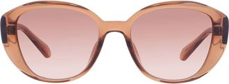 Ferragamo Ferragamo Brown Gradient Cat Eye Ladies Sunglasses SF3002SLBK 200 56