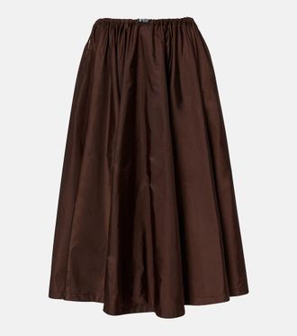 Prada Re-Nylon pleated midi skirt