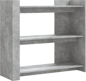 vidaXL Vidaxl - Mesa consola de madera de ingeniería gris hormigón 100x35x90 cm