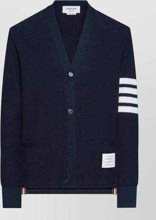 Thom Browne v-neck cotton cardigan