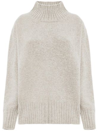Malo High Ribbed Turtleneck Cashmere Sweater