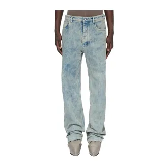 Rick Owens Geth Jeans - Heren - Jeans - Blauw - Maat: W32 Katoen