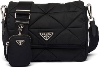 Prada padded Re-Nylon shoulder bag - women - Recycled Polyamide - OS - Black