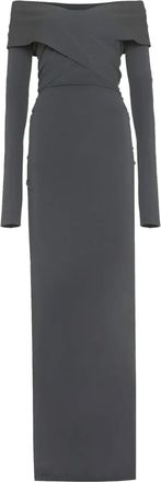 Dolce & Gabbana Asymmetrische wikkeljurk - Grijs