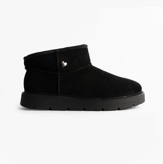 Skechers 167848/bbk Keepsakes Cozy - Mini Womens Boots Black Leather - Size UK 5.5