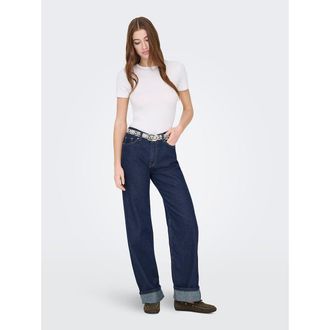 Only Jeans met wijde pijpen en omslagen