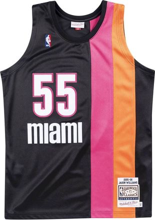 Mitchell & Ness x NBA Miami Heat 2005-06 Jerseys Jason Williams 55 AJY4EL18034-MHEBLCK05JWI