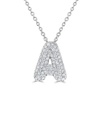 Sabrina Designs 14K 0.51 Ct. Tw. Diamond Initial Necklace